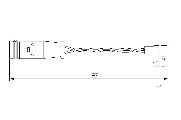 BOSCH 1 987 474 966 Warning Contact, brake pad wear