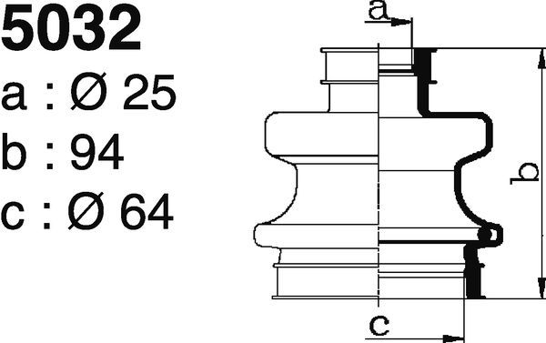 DEPA 5032 Gaiter, Propshaft