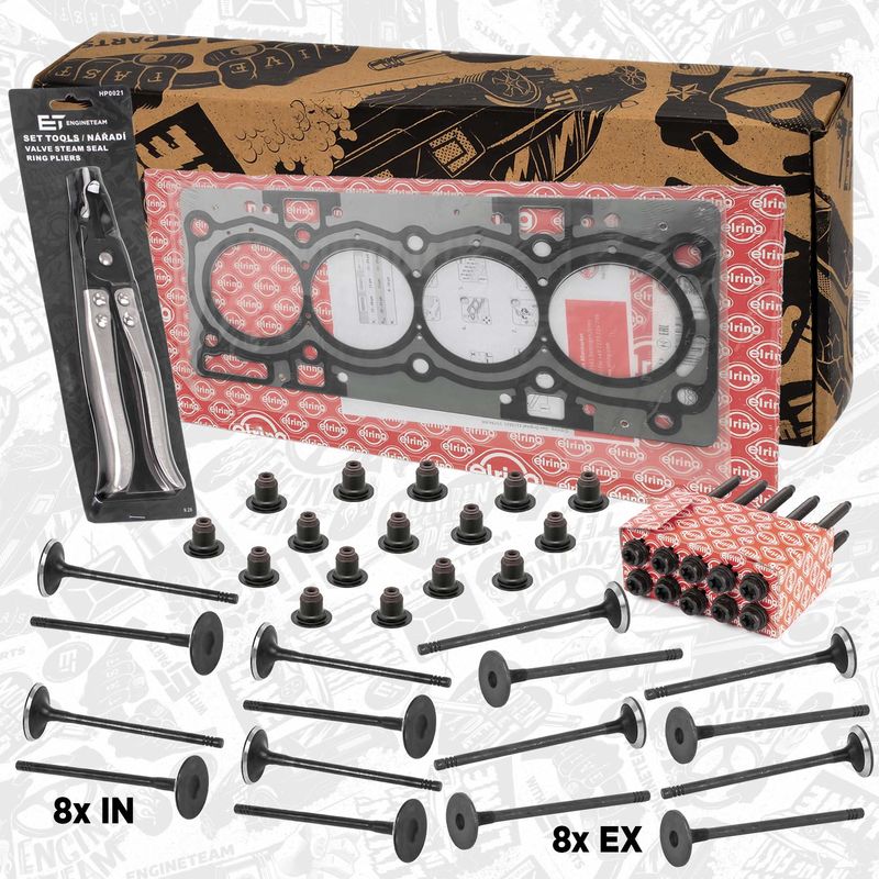 Product Image - Kleppenset, in-/uitlaatklep - VS0027VR2 - ET ENGINETEAM