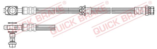 Гальмівний шланг, Quick Brake 50.832X