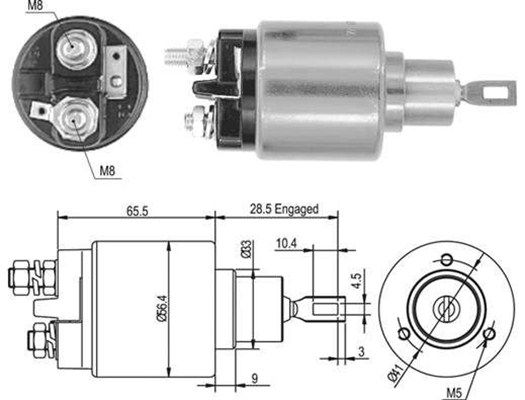 Магнітний перемикач, стартер, VW OPEL SEAT SKODA [940113050435], Magneti Marelli 940113050435