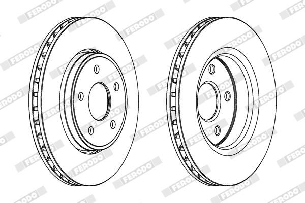 FERODO DDF1593C-1 Brake Disc