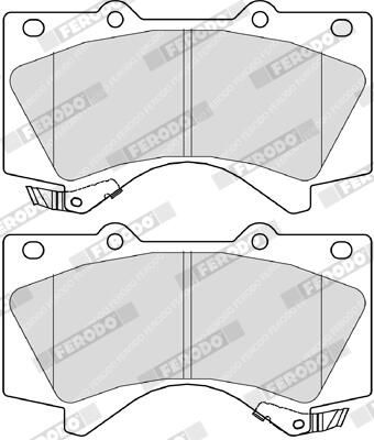 FERODO FDB4229 Brake Pad Set, disc brake