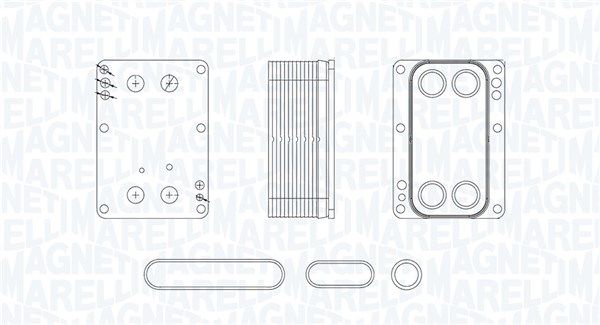 Radiator ulei, ulei motor MAGNETI MARELLI 350300009300