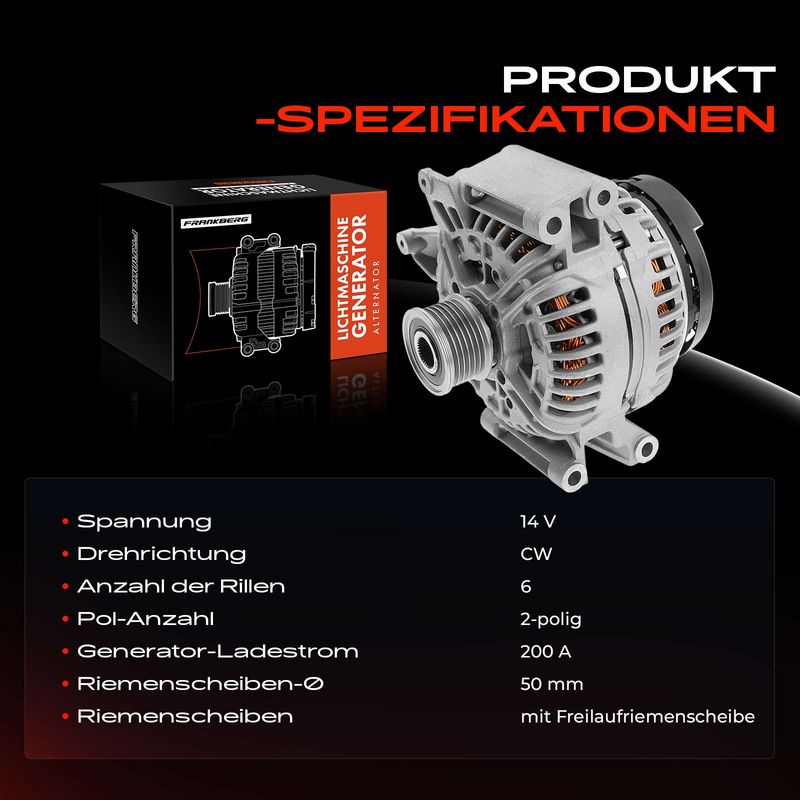 Frankberg 5481FB0001705 Alternator