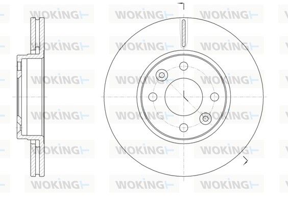 Гальмівний диск, Woking D6147410