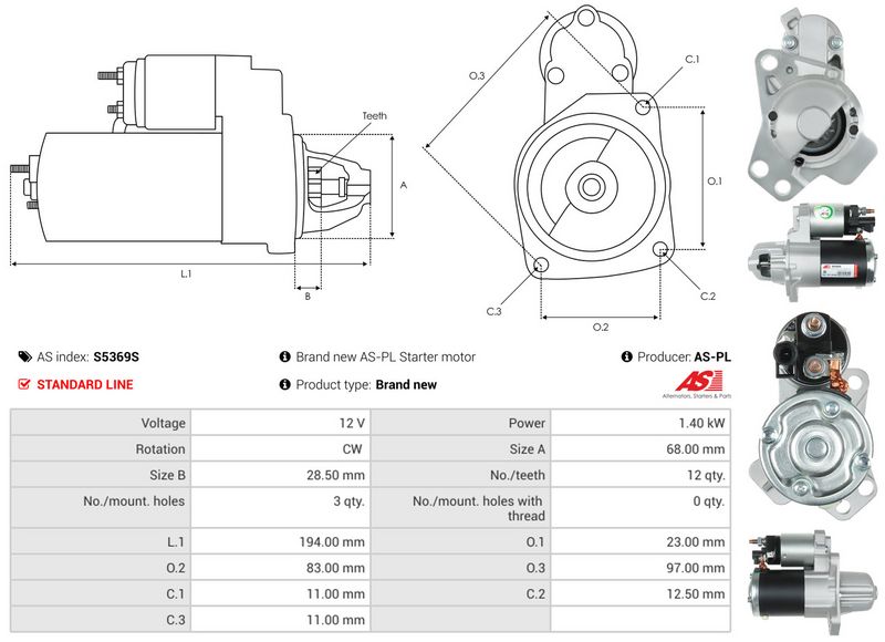AS-PL S5369S Starter