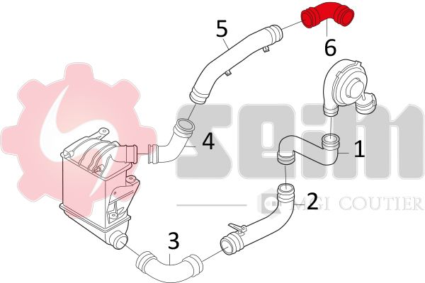 SEIM 981601 Charge Air Hose