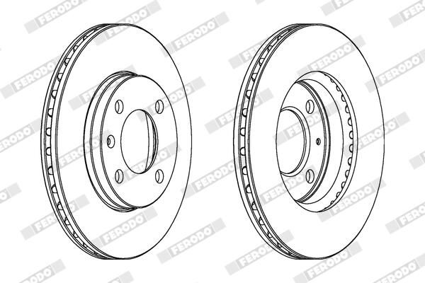 FERODO DDF175C Brake Disc