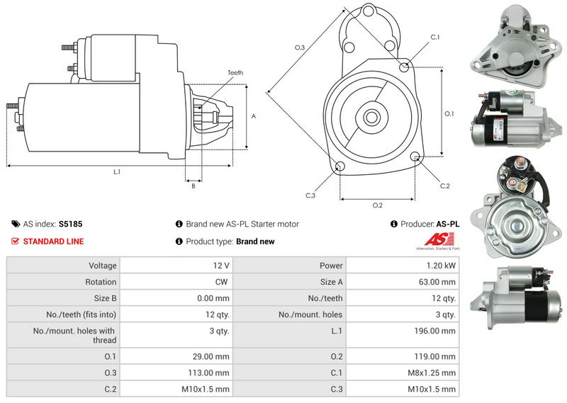 AS-PL S5185 Starter
