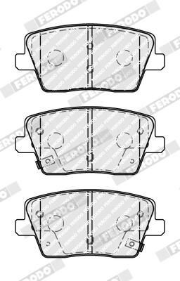 FERODO FDB5100 Brake Pad Set, disc brake