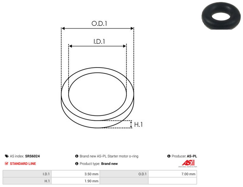AS-PL SRS6024 Repair Set, alternator