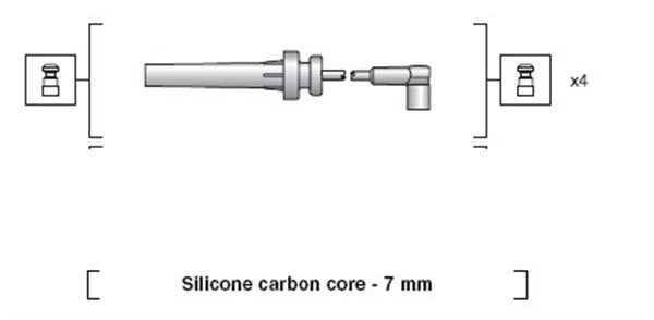 MAGNETI MARELLI gyújtókábelkészlet 941318111134