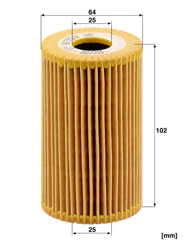 Õlifilter, MANN-FILTER HU 715, 4 x