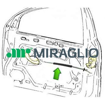 MIRAGLIO 35/148 Durų atidarymo trosas