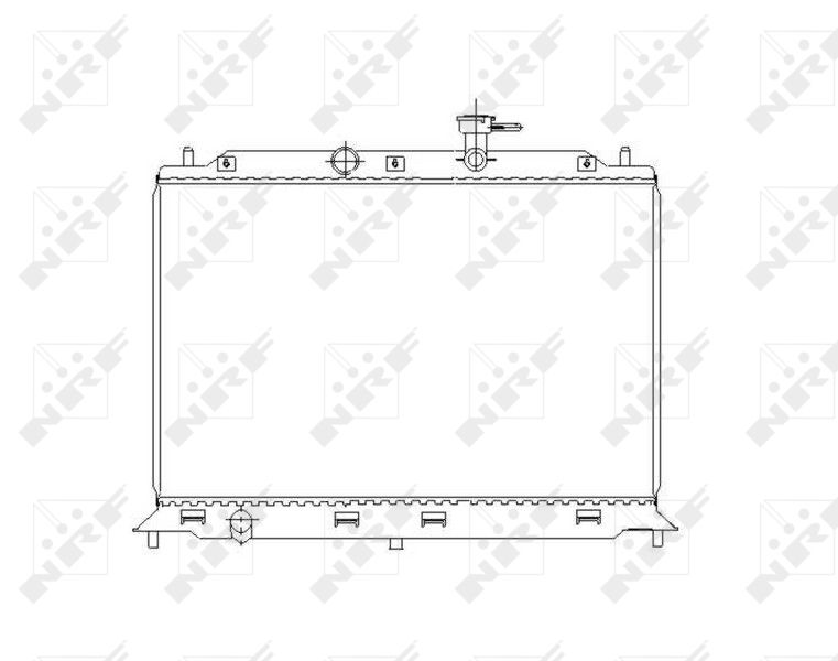 Радіатор, система охолодження двигуна, Nrf 53491