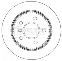 Гальмівний диск, Borg & Beck BBD4487