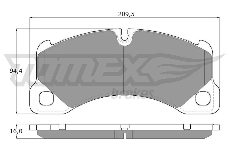TOMEX Brakes Stabdžių trinkelių rinkinys, diskinis stabdys