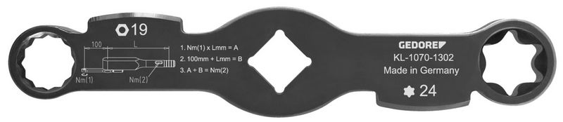Cheie de impact, îmbinare filetată etrier de frână GEDORE KL-1070-1302