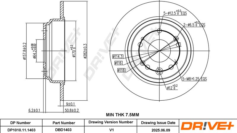 Disc frana DP1010.11.1403 Dr!ve+