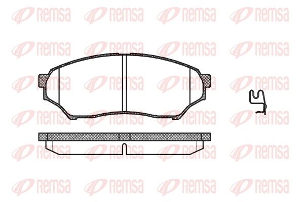 REMSA 0845.01 Комплект гальмівних накладок, дискове гальмо