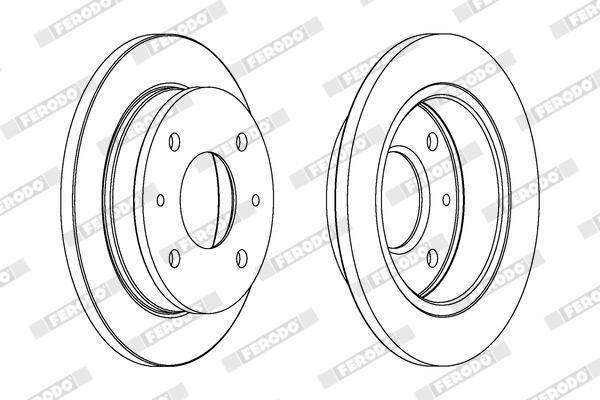 FERODO DDF1077 Brake Disc