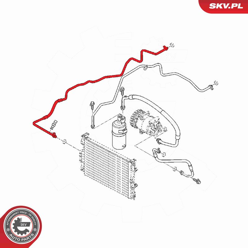 ESEN SKV 54SKV689 High/Low-pressure Line, air conditioning