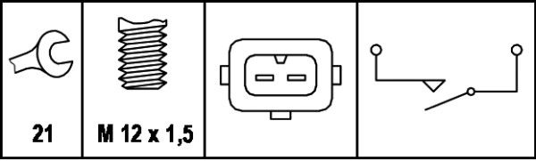 HELLA 6ZF 007 673-001 Switch, reverse light