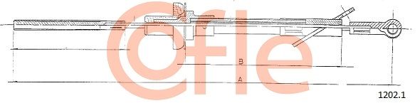 Тросовий привод, привод зчеплення, Cofle 12021