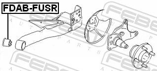 FEBEST FDAB-FUSR Bushing, axle beam