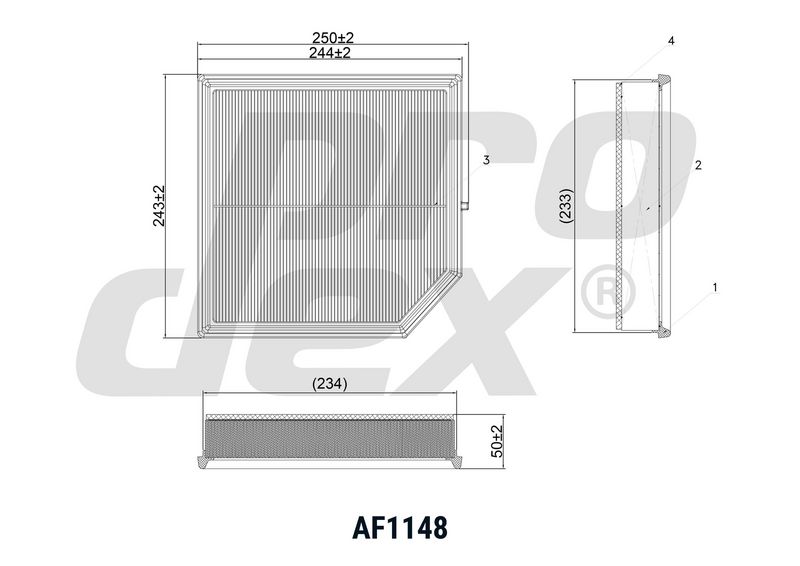 PRODEX AF1148 Oro filtras