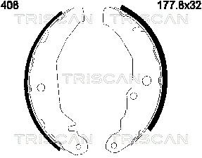 TRISCAN fékpofakészlet 8100 16408