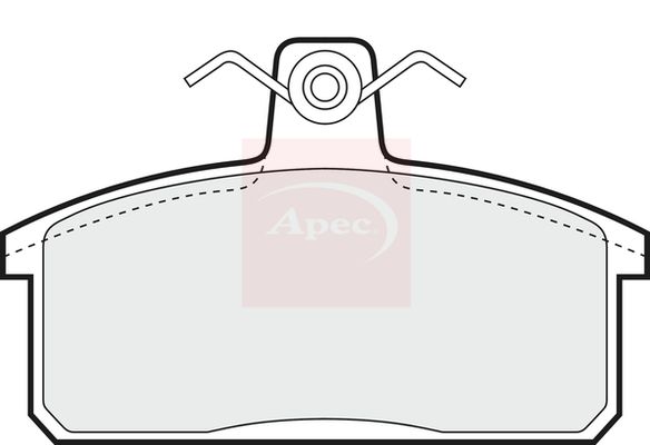 APEC Brake Pad Set, disc brake PAD736