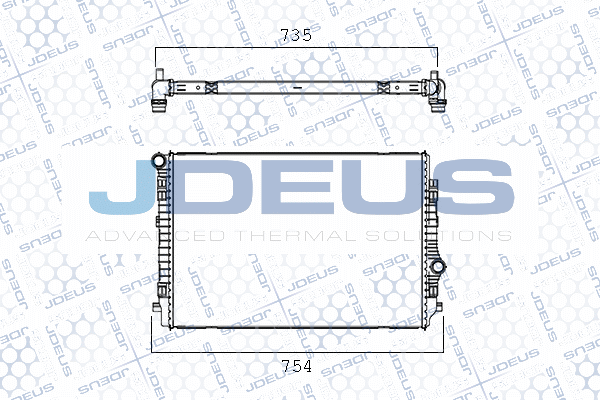 JDEUS hűtő, motorhűtés M-0300720