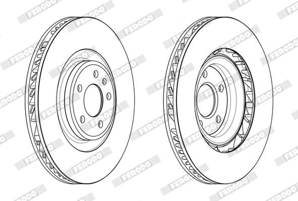 FERODO Disque de frein DDF2686LC-1