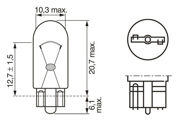 BOSCH 1 987 302 518 Bulb, direction indicator