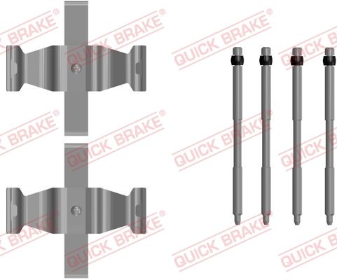 Комплект приладдя, накладка дискового гальма, Quick Brake 109-0107