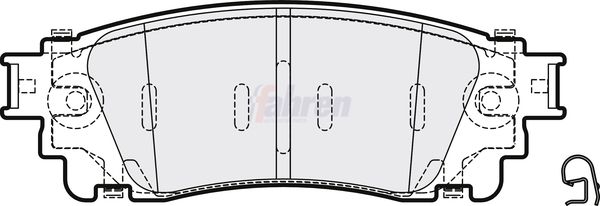 Fahren Brake Pad Set, disc brake FBP3769
