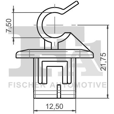 FA1 11-40143.5 Clip, trim/protection strip