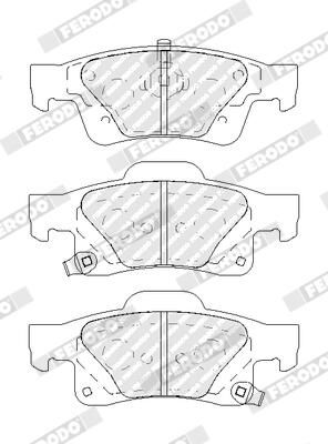 FERODO FDB4819 Brake Pad Set, disc brake