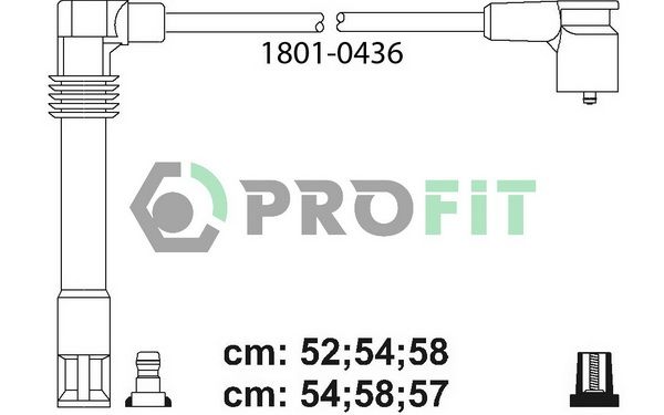 Комплект проводів високої напруги, Profit 1801-0436