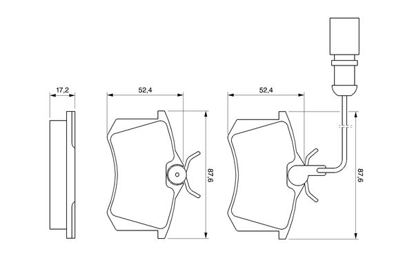 BOSCH гальмівні колодки задні Volkswagen Sharan FORD Galaxy SEAT