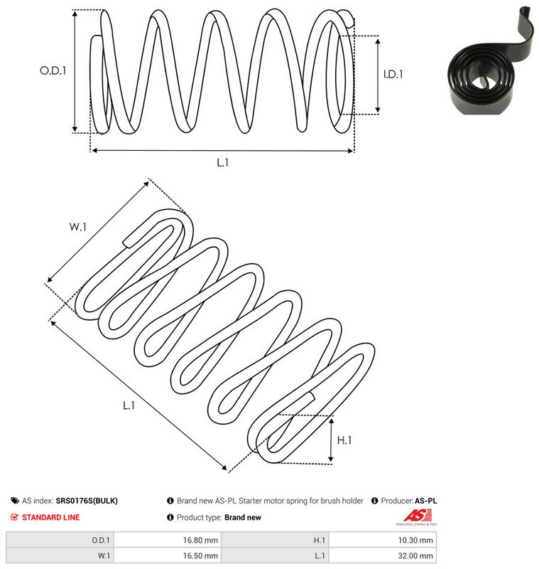 AS-PL SRS0176S(BULK) Repair Kit, starter