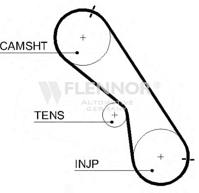 Зубчастий ремінь, Flennor 4459V