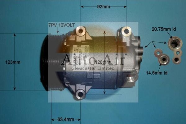 Auto Air Gloucester 14-1115 Compressor, air conditioning
