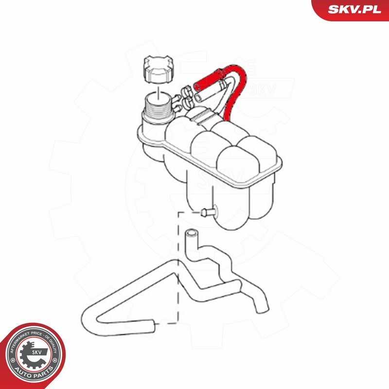 ESEN SKV 43SKV727 Radiator Hose