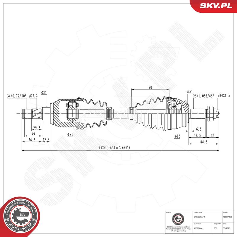 Veovõll, ESEN SKV 40SKV353