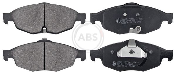 A.B.S. 38869 Комплект гальмівних накладок, дискове гальмо