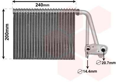 VAN WEZEL párologtató, klímaberendezés 4300V566