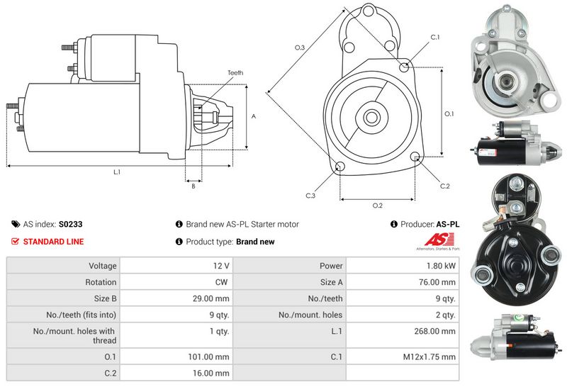 AS-PL S0233 Starter